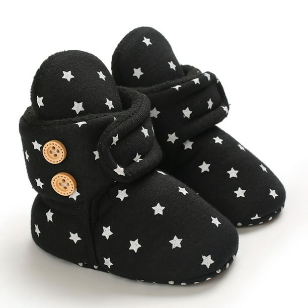 Maxcozy Unisex Newborn Baby Cotton Booties Boots Non-Slip Sole Toddler ...
