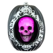 Blow Mold Pumpkin with LED Skeleton Face Decoration, Multicolor, 12.99", Halloween by Way To Celebrate