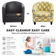 thumbnail image 3 of SHANNA Club Chair Slipcovers 2 Piece Stretch Printed Tub Chair Cover with Cushion Cover Soft Spandex Barrel Chair Armchair Protector for Living Room Hotel, 3 of 8