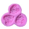 thumbnail image 4 of Pink Silicone Fondant Mold for Cake Making Ideal for Valentine's Day or Birthday 1 Pc, 4 of 5