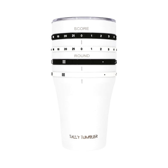 Tally Tumbler Sport 30oz Scorekeeping Keeping Stainless Steel Insulated Tumbler 0-21 score & rounds won