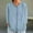 bleu, variante sur Babysbule Chemisier Décontracté à Manches 3/4 en Dentelle pour Femmes, Confortable, Extensible, Polyester Spandex, Col Rond, T-Shirt de Mode