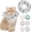 Cow, variant on Minzimin 1Pack Soft Cat Cone Collar, Cute Cat Collar Suitable for Small, Medium, Large Cats,Elizabethan Neck Collar for Cats After