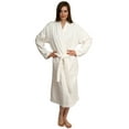 thumbnail image 1 of TowelSelections Women's Kimono Robe Turkish Cotton Soft Terry Bathrobe X-Small/Small Ivory, 1 of 3