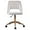 White Velvet, variant on Impressions Vanity Maya Vanity Chair with 360 Degree Rotation, Modern Makeup Desk Chair (Pink Velvet)