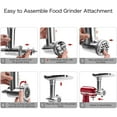 KENOME Metal Food Grinder Attachment for KitchenAid Stand Mixers