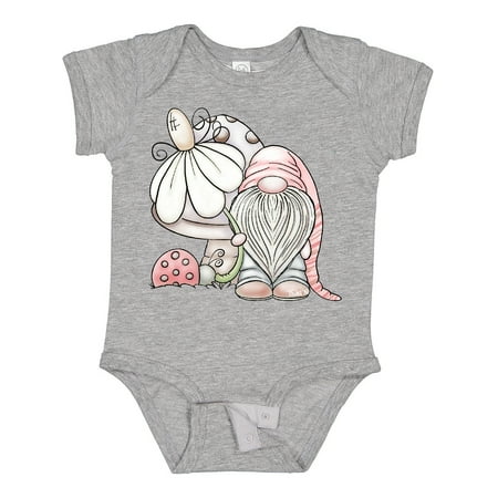 

Inktastic Daisy Mushroom Gnome Boys Baby Bodysuit