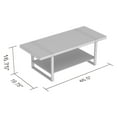 thumbnail image 3 of Coffee Table With Storage. Living Room Decor. Living Room Furniture. Couch Table for Apartment Decor. Home Furniture. Reclaimed Wood Look Sofa Table. Easy to Assemble, 3 of 4