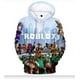 thumbnail image 1 of Roblox-ropa de juego periférica para adultos y niños, suéter suelto con capucha, impresión Digital 3D, Color, moda para hombres y mujeres, nuevo, 1 of 4