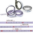 thumbnail image 2 of SagaSave Self Adhesive Tape Measuring Track Tape Rolls Precision Steel Rule Left-Right-Middle Reading Silver/White, 2 of 6