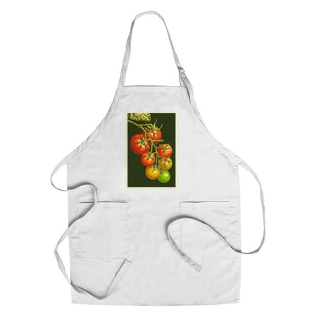Tomato Press - Tomatoes - Letterpress - Lantern Press Poster (Cotton/Polyester Chef's Apron)