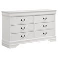 thumbnail image 6 of Coaster Louis Philippe 5-Piece Traditional Wood Full Bedroom Set White, 6 of 20