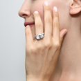 thumbnail image 5 of BERRICLE Sterling Silver Solitaire Wedding Engagement Rings 5.5 Carat Oval Cut Cubic Zirconia CZ East-West Ring Set for Women, Rhodium Plated Size 8, 5 of 11