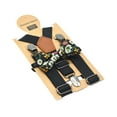 thumbnail image 3 of Conjunto de tirantes y pajarita para niños y niñas. Incluye clips metálicos para pantalones pantalones, ideal para fiestas de disfraces eventos Negro, 3 of 8