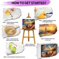 thumbnail image 5 of JYLMOOD Paint by Numbers for Adults Kits, DIY Easy Painting by Numbers for Gift Home Wall Decoration 20x16in without Frame-Seaside, 5 of 5