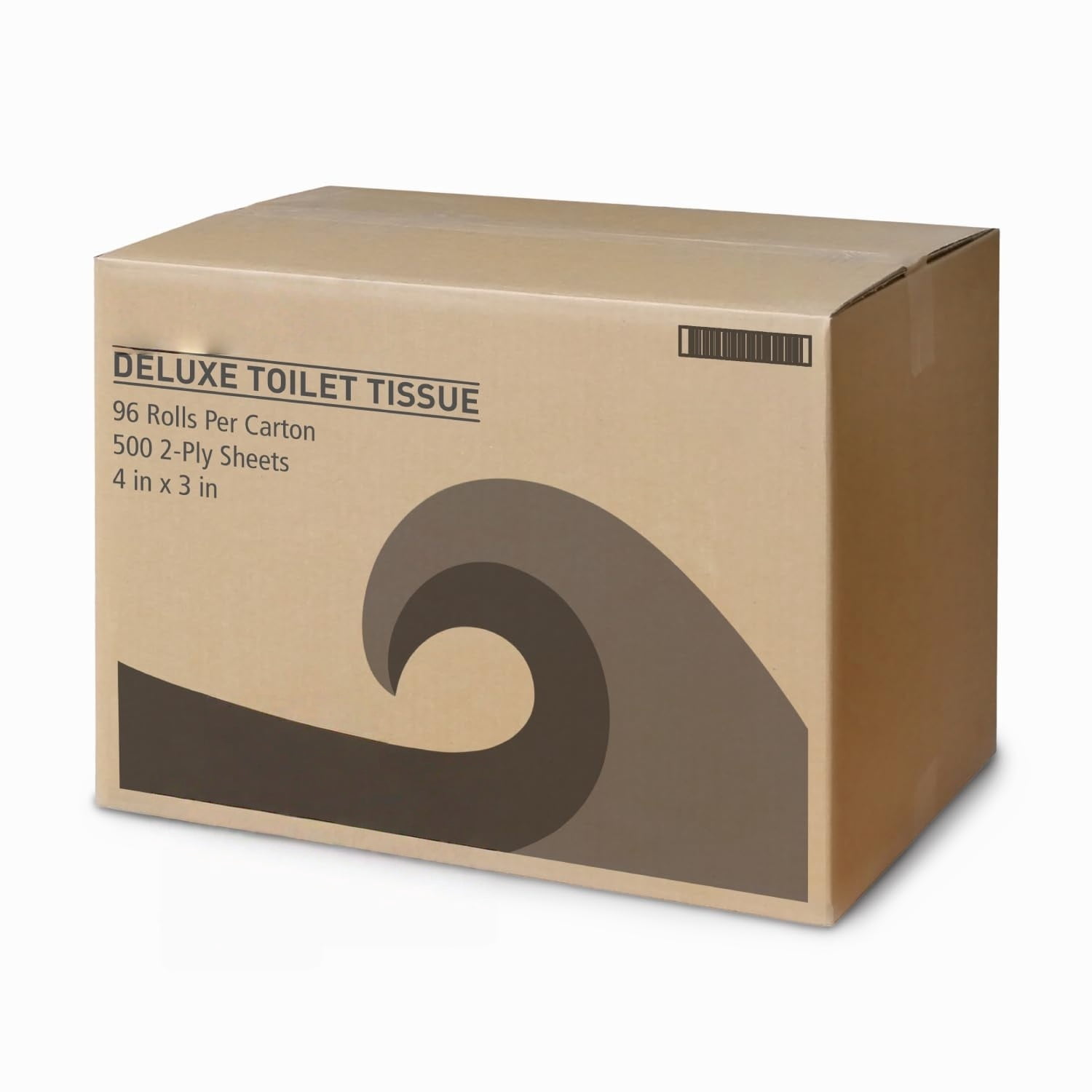 2-Ply Bathroom Toilet Paper Tissue, Septic , 500 Sheets/Roll, Bulk Quantity 96 Rolls/Carton, 4" x 3", White