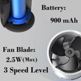 thumbnail image 3 of Korea Rone Leafless Fan Convenient Charging Base Electric Fan Mini Handheld Fan, 3 of 10