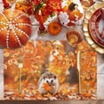 thumbnail image 2 of Fall Placemats Set of 4 Hedgehog Maple Leaves Place Mats Thanksgiving Placemat Autumn Plant Table Mats for Dining Kitchen Table Holiday Dinner Party Home Fall Decorations 13x19 Inch, 2 of 8