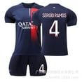 thumbnail image 1 of 2023-2024 Paris Home Children's Football Kit-No.4 SERGIO RAMOS#2XL, 1 of 1