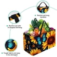 thumbnail image 3 of Starry Sky Sunflower Butterfly Large-capacity Foldable Reusable Shopping Bag: Oxford Cloth, Storage Bins, Collapsible Bucket, Storage Bin, 3 of 7