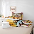 thumbnail image 5 of Homewish Funny Farm Donkey Bedding Comforter Set 7pcs, Cartoon Rustic Sunflower Queen Bedding Sets, Teens Kids Boys Girls Queen Sheet Sets, Breathable Home Decor, 5 of 7