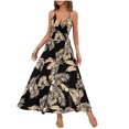thumbnail image 1 of Vestido Casual de Mujer, Deslizamiento de Impresión de Vacaciones con Fondo Dividido para Vacaciones, Playa, Fiesta Y Verano, 1 of 9