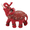 M, variant on Lucky Red Elephant Statue Wealth Figurine with Decorative Ceremonial Clothing Feng Shui Home Decor,S