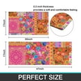 thumbnail image 7 of Bright Pioneer Flower Patchwork Kitchen Rugs Sets Of 2,Anti Fatigue Kitchen Mat Rugs Non Slip Washable,Decorative Kitchen Floor Mats for Kitchen,Sink,Laundry,17"x30"+17"x47", 7 of 7