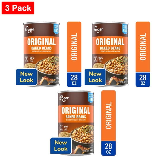 Kroger Original Baked Beans 28 oz - 3 Pack