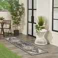thumbnail image 4 of Nourison Essentials Indoor/Outdoor Navy 2' x 6' Area Rug (2x6), 4 of 9