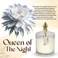 thumbnail image 2 of Luxury Scented Candle  -  of The Night Rare Flower  in Elegant Glass Jar, Decorative Soy Candles Gifts for Women, Long-Lasting 80 Hr, 14.8 oz, Luxury Candles for Women, 2 of 6