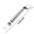 thumbnail image 3 of pstuiky 2-In-1 Stainless Steel Fruit Cutter Watermelon Fork and Knife Set Summer Fruit Cutting Fork for Kitchen Home Camping Effortless Slicing & Pick-Up Multipurpose Portable Fruit Fork Tool, 3 of 9