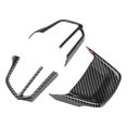 thumbnail image 2 of 3pcs Steering Wheel Trim Kit Carbon Fiber Color ABS Frame Replacement for Highlander 2022+, 2 of 5