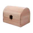 thumbnail image 2 of Caja de madera sin terminar, caja de almacenamiento para manualidades DIY, organizador, cofre del tesoro para el hogar 95 cm x 55 cm x 5 cm, 2 of 9
