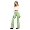 thumbnail image 5 of Womens High Waist Dress Pants Business Casual Work Pants Stretchy Bootcut Pull On Slacks Office Trousers with Pockets Green S, 5 of 5