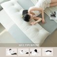 thumbnail image 6 of ANMINY Triangle Headboard Pillow Full Filling Backrest Wedge Pillow w/ Side Pocket Removable Cover Corduroy Texture, 6 of 8