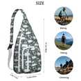 thumbnail image 3 of Pig Print Sling Backpack&nbsp;- Artistic Pig Design Shoulder Bag, Fashionable Lightweight Pack for Everyday Use, 3 of 4