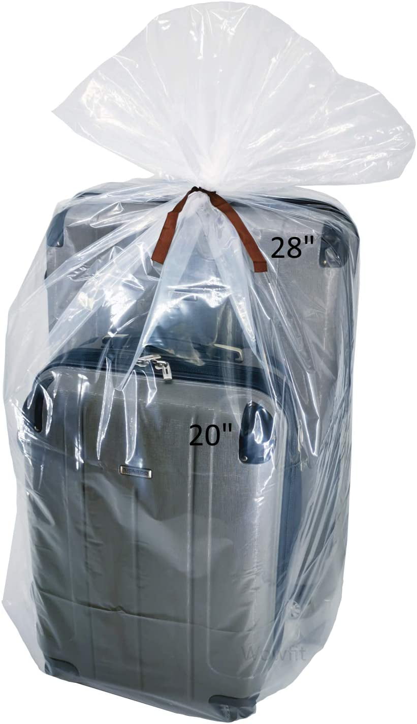  Extra Large Clear Plastic Storage Bags,5Pieces 40x60 Inches Big  Giant Jumbo Huge Plastic Storage Bags for Luggage, Suitcase,Furniture,5  Ribbons Included : Everything Else