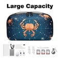 thumbnail image 3 of Constellation Oxford Cloth Waterproof USB Pouch with Hard Drive Cases, Hard Drive Bag, Charger Storage Organizer, Cable Organizer Clips - 5.9x9.44x3.14 in, 3 of 6