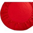 thumbnail image 3 of Drap-housse Rond en Coton Uni, Rouge, 3 of 7