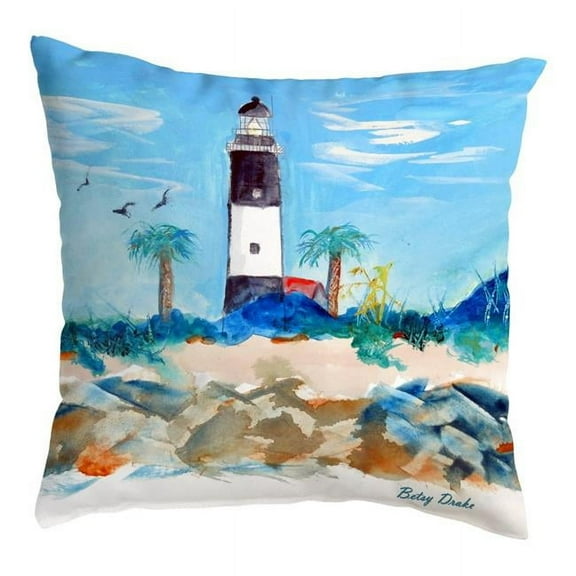 Betsydrake NC1121 16 x 20 in. Tybee Lighthouse, GA No Cord Pillow