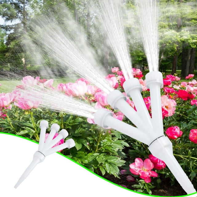 Boquilla de Pulverización de Jardín Rociado Poroso - Cabezal de Riego Ajustable de ABS con 3/4/5 Boquillas para Manguera, Riego de Césped, Huerto de Verduras e Invernadero de Jardín