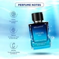 thumbnail image 3 of Bella Vita Luxury OCEAN Eau De Parfum para hombres (3.48 onzas líquidas) | Perfume Acuático para Hombre | Notas: Acuosa, Fresca, Orquídea, Floral | Familia: Cítrica, Marina, Amaderada | Vegano y libre, 3 of 5