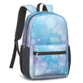 thumbnail image 2 of 17 Inch Lightweight Backpack,PVC Waterproof Oxford Fabric, Ergonomically Designed, with Large Capacity, Frozen Aesthetic Pattern, 2 of 5