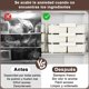 thumbnail image 5 of 2Pzs Bandeja Dividida para Servir con Tapa y Asa, Caja Contenedor de Almacenamiento de Alimentos, Recipiente Mantenimiento Frco 8 Coartimentos, Organizador de Aperitivos Fruta Verdura Refrigerador, 5 of 5