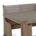 thumbnail image 3 of Yael 4pc Corner Breakfast Nook Set, Brown Dining Table Corner Bench, 3 of 6