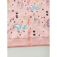 thumbnail image 5 of Emy Dola Girls Zip Up Hoodie Jacket Toddler Unicorn Rainbow Floral Sweatshirt Kids Hooded Coat Casual Outerwear 2-7 Years, 5 of 7