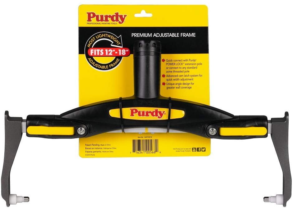 Purdy 14A753018 Adjustable Paint Roller Frame, 12Inch to 18Inch