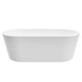 thumbnail image 5 of Cosmo White High-gloss  Center Drain Acrylic Free-standing Tub, 5 of 7