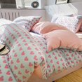 thumbnail image 2 of Korean Bed Sheet Set  Foam Cotton Small Floral Four Piece Set Dormitory Bed Three Piece Set Quilt Set, 2 of 7